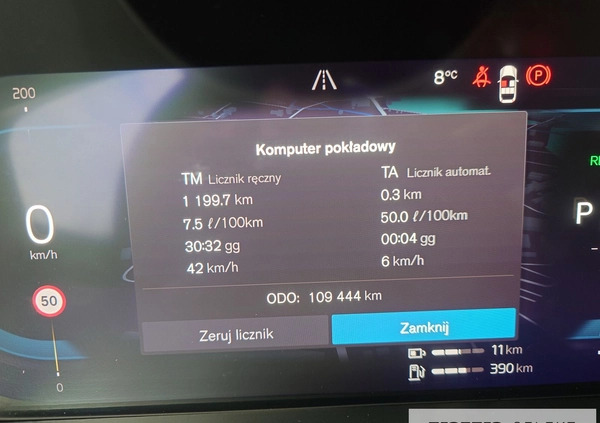 Volvo XC 60 cena 199900 przebieg: 109424, rok produkcji 2021 z Jeziorany małe 781